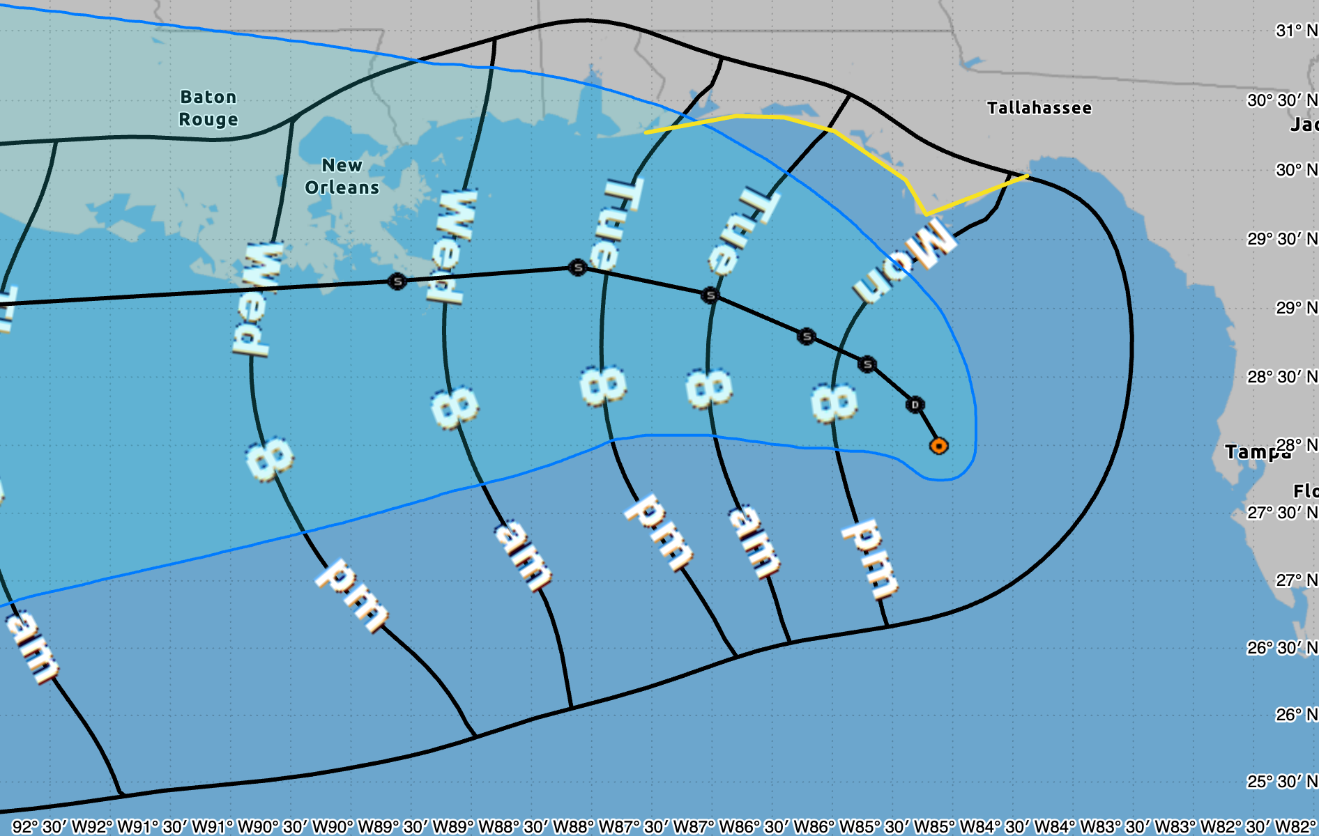 Fairhope in Tropical Storm Bertha's Path?